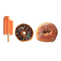 Food Magnets - each sold separately (Creamsicle, Doughnut, Bagel)